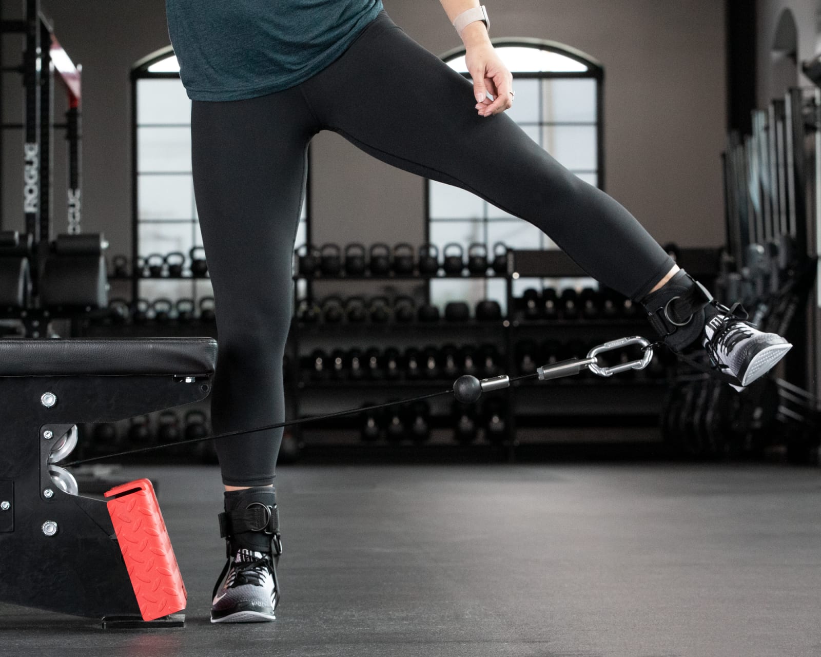 Foot strap cable attachment store